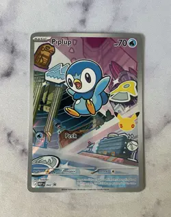 Pokemon First Partner Illustration Rare Piplup - Image 1