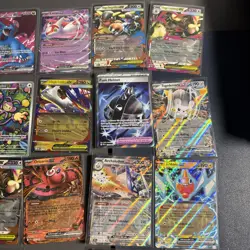24 Card lot random ex, mega ex, IR, full art many rare and holographic POKEMON - Image 3