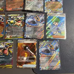 24 Card lot random ex, mega ex, IR, full art many rare and holographic POKEMON - Image 4