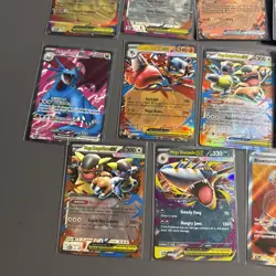 24 Card lot random ex, mega ex, IR, full art many rare and holographic POKEMON - Image 5
