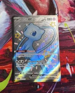 Pokemon TCG Mew ex 216/091 SV: Paldean Fates Holo Full Art Shiny UR (2) - Image 1