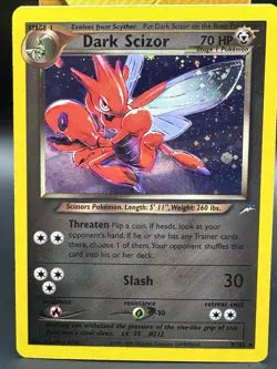 Dark Scizor 9/105 Neo Destiny Unlimited Holo Rare Pokemon TCG MP - Image 1