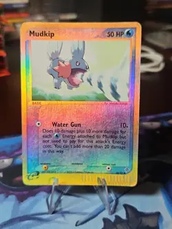 Pokemon TCG EX Dragon Mudkip #65/97 Reverse Holo Vintage WOTC E-Reader Hp - Image 1
