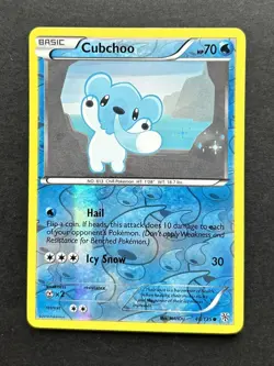 Pokemon Card Cubchoo LP Plasma Storm Reverse Holo Common 40/135 - Image 1