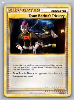 Team Rocket's Trickery 78/90 Uncommon HGSS Undaunted Pokemon LP/MP - Image 1
