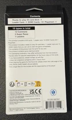 One Piece Card Game English Starter Deck 8 ST-08 Monkey.D.Luffy - Image 2