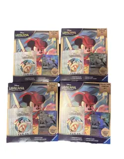 LOT of 3 Lorcana Fabled Collection Starter Set Box Booster Tinker Promo Disney - Image 1