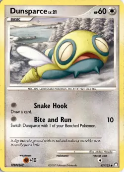 Dunsparce 47/123 Mysterious Treasures Pokemon Card TCG - Image 1
