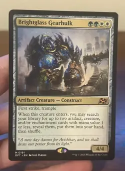 Magic The Gathering Brightglass Gearhulk Aetherdrift Regular Card - Image 1
