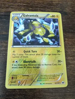 Galvantula 43/108 Dark Explorers Reverse Holo Pokemon Card NM-MINT - Image 1