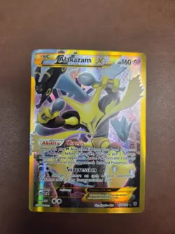 Alakazam EX 125/124 XY Fates Collide 2016 Secret Holo Rare Pokemon Card TCG - Image 1
