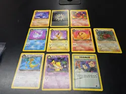 Lot Of 10 Vintage Wotc Team Rocket Pokemon Cards Dragonite Hypno Jolteon - Image 1