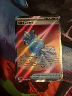 Pokemon TCG Rare Candy Trainer-Item Full Art Holo MEGA 175/185 Card - Image 1