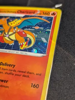 Pokemon SWSH075 Charizard Promo Holo Card Special Delivery Sealed - Swirl - Image 3