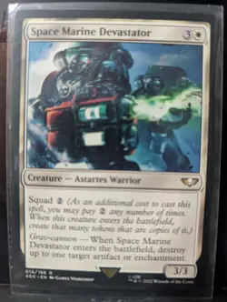 Space Marine Devastator 14 40K MTG SealedinSleeve - Image 1