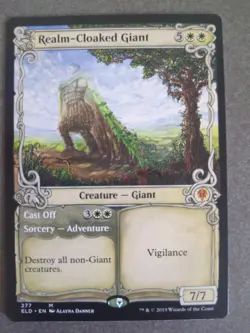 MTG Realm-Cloaked Giant (Showcase) - Throne of Eldraine Regular - NM Magic - Image 1