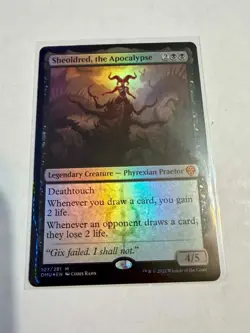 MTG Sheoldred, the Apocalypse FOIL 107/281 Dominaria United LP - Image 1