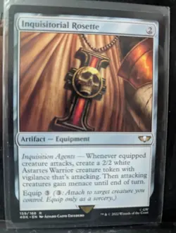 Inquisitorial Rosette 168 40K MTG SealedinSleeve - Image 1