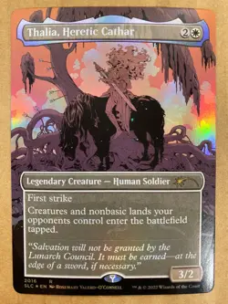 MTG 1x FOIL Thalia, Heretic Cathar # 2016 Secret Lair Countdown Magic the x1 NM - Image 1