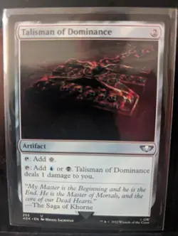 Talisman of Dominance 255 40K MTG SealedinSleeve - Image 1