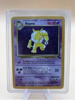 Pokemon TCG Hypno Fossil Holo Card 8/62 Unlimited Rare - LP - Image 1