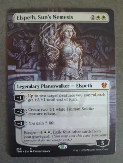 Elspeth, Sun's Nemesis (Borderless) Theros Beyond Death - MTG MYTHIC - Image 1