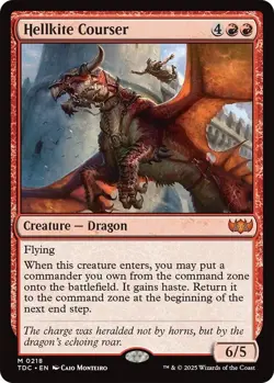 Hellkite Courser 218 Commander: Tarkir: Dragonstorm NM - Image 1