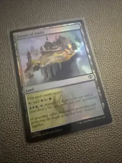 FOIL Forum of Amity Secrets of Strixhaven Magic The Gathering MTG white black - Image 1