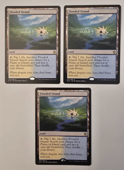 Flooded Strand x3 KTK Khans of Tarkir MTG Fetch Land Lot NM - Image 1