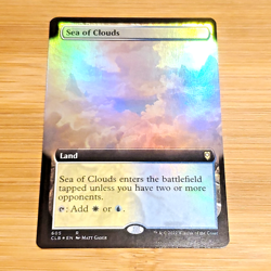 Sea of Clouds, Extended Art Foil, Baldur's Gate, Magic MTG NM Bit Off Center - Image 1
