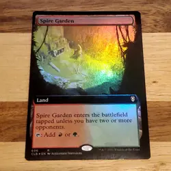 1x Spire Garden, Extended Art Foil, Magic MTG Off Center, 002 - Image 1