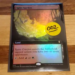 1x Spire Garden, Extended Art Foil, Magic MTG Off Center, 002 - Image 3