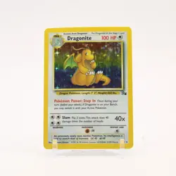 Dragonite - 4/62 Fossil Unlimited Holo Rare Pokemon - DMG - Image 1