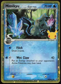 Mimikyu (Delta Species) SWSH136 NM Sword & Shield Promo Holo Pokemon - Image 1