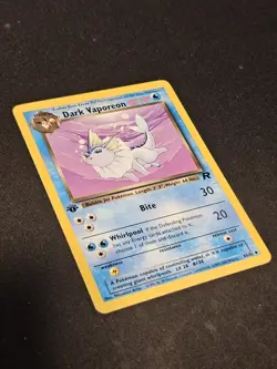 Pokemon TCG Dark Vaporeon 45 1st Edition Team Rocket Mint Near Mint - Image 2
