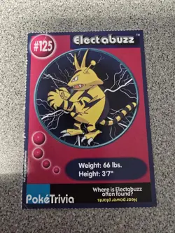 Burger King Pokemon PokeTrivia Magmar/Electabuzz - Image 1