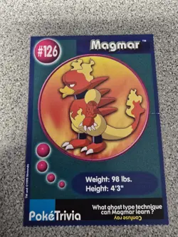 Burger King Pokemon PokeTrivia Magmar/Electabuzz - Image 4