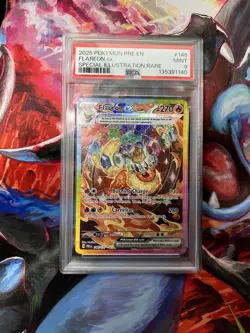 Pokemon TCG Flareon ex Prismatic Evolutions SIR Holo Eng 2025 PSA 9 146/131 - Image 1