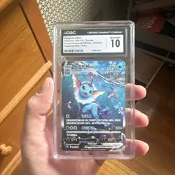 Pokemon Vaporeon VMAX Eevee Advanced Gift Box Holo 006/009 CGC 10 Chinese - Image 1