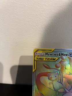 Pokemon - Unified Minds - Mewtwo & Mew Tag Team GX - Rainbow Secret Rare - Image 2