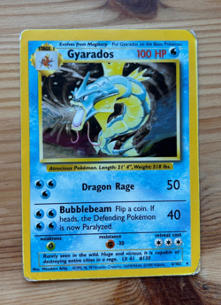 Pokemon holo rare Gyarados - 006/102 - 1999 WotC base set - GOOD CONDITION - Image 1