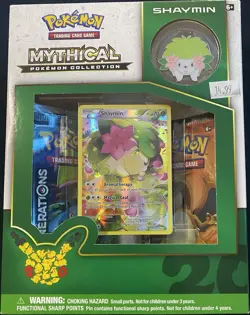 Pokemon TCG Shaymin Mythical Pokemon Collection Box Booster Promo XY115 - Image 1
