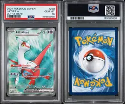 PSA 10 Gem Mint Latias EX 220/191 Pokemon TCG 2024 SSP EN - Image 3