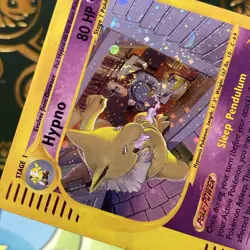Pokemon 2002 Hypno H12/H32 Aquapolis Holo SWIRL LP - Image 2