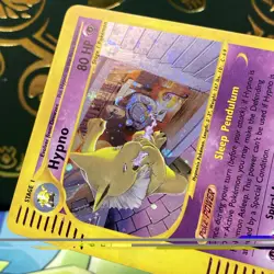 Pokemon 2002 Hypno H12/H32 Aquapolis Holo SWIRL LP - Image 5