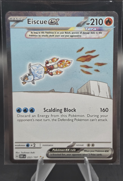 The Pokemon Company Eiscue ex 222/197 Special Illustration Rare Obsidian Flames - Image 1
