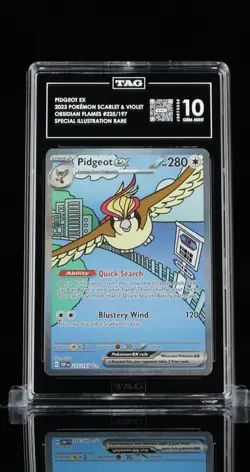 Pokemon Pidgeot ex 225/197 Obsidian Flames Special Illustration TAG 10 - Image 1