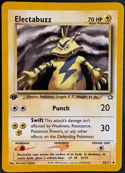 2000 Pokemon Neo Genesis - Electabuzz #33 1st Edition - Image 1