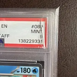2024 Pokemon SVP EN TEF Pre-release Staff #089 Feraligatr PSA 9 MINT - Image 3