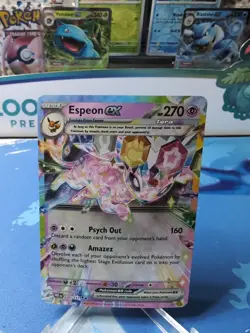 Espeon ex 034/131 Pokemon Prismatic Evolutions Double Rare Holo NM - Image 1